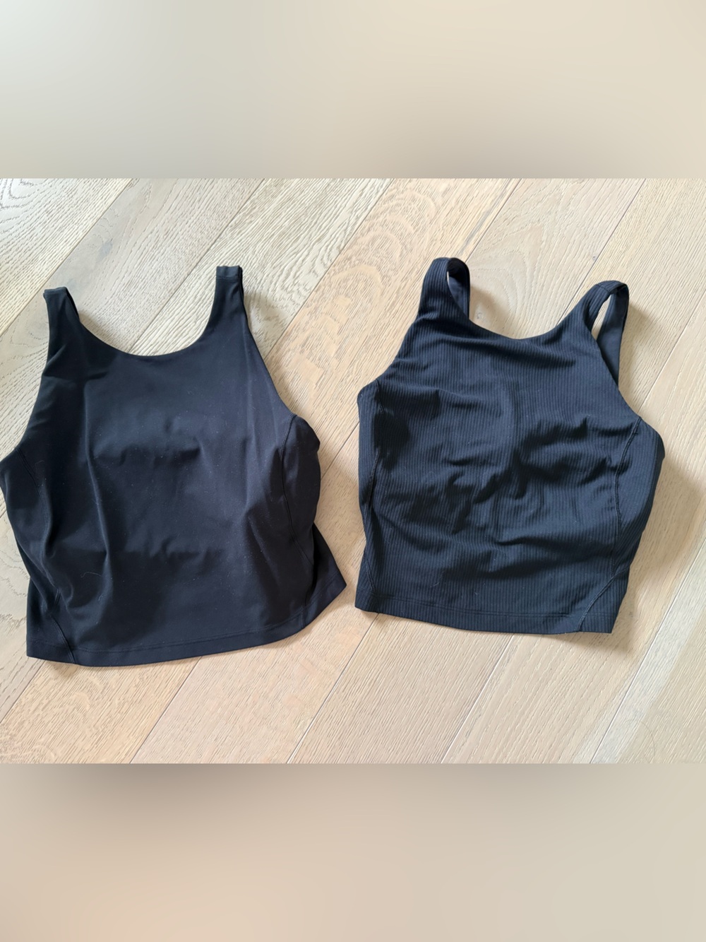 Lululemon - Align Tank high neck - one is ribbed the other plain
